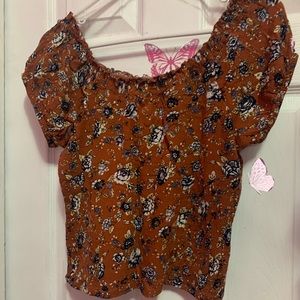 Self Esteem Floral crop top Size M